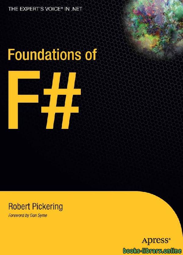 ❞ كتاب Foundations of F# ❝  ⏤ روبرت بيكرينغ