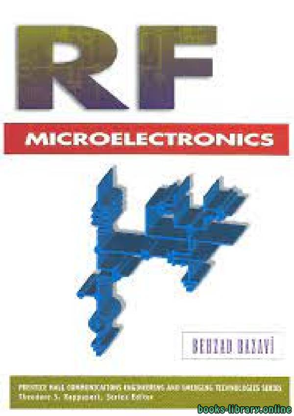 ❞ كتاب Rf Microelectronics 1st Edition ❝  ⏤ بهزاد رضوي