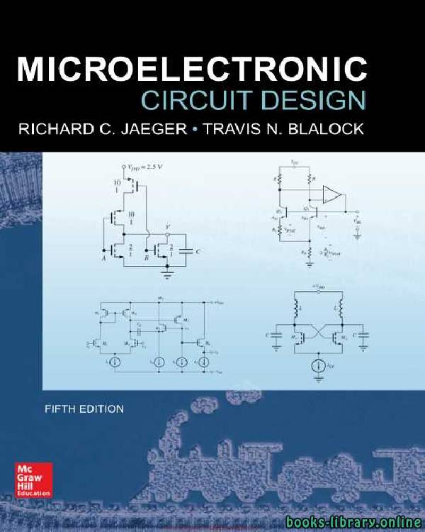 قراءة و تحميل كتابكتاب Microelectronic Circuit Design 5th Edition PDF