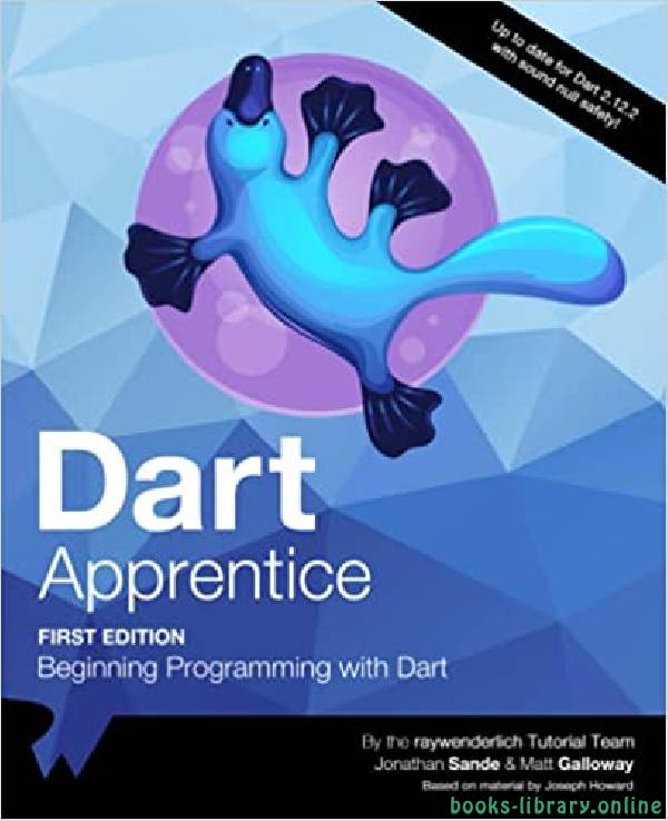❞ كتاب Dart Apprentice (First Edition) ❝  ⏤ جوناثان ساندي، مات غالاوي
