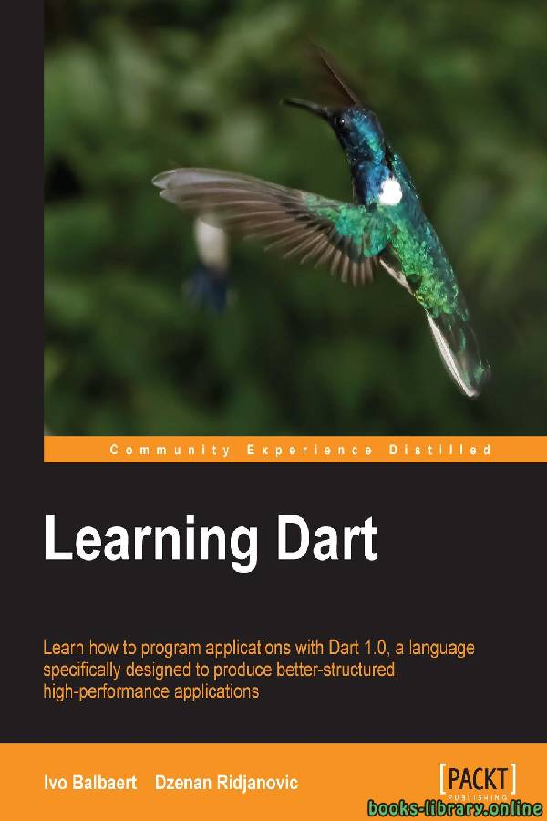 ❞ كتاب Learning Dart ❝  ⏤ إيفو بالبايرت، دزينان ريانوفيتش