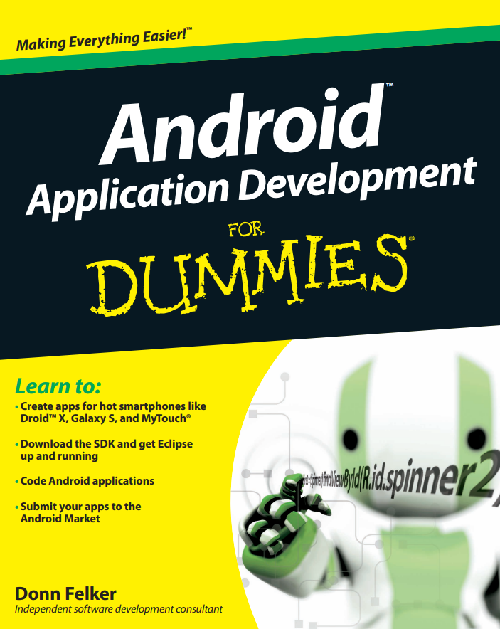 ❞ كتاب Android Application Development For Dummies ❝  ⏤ مايكل بورتون