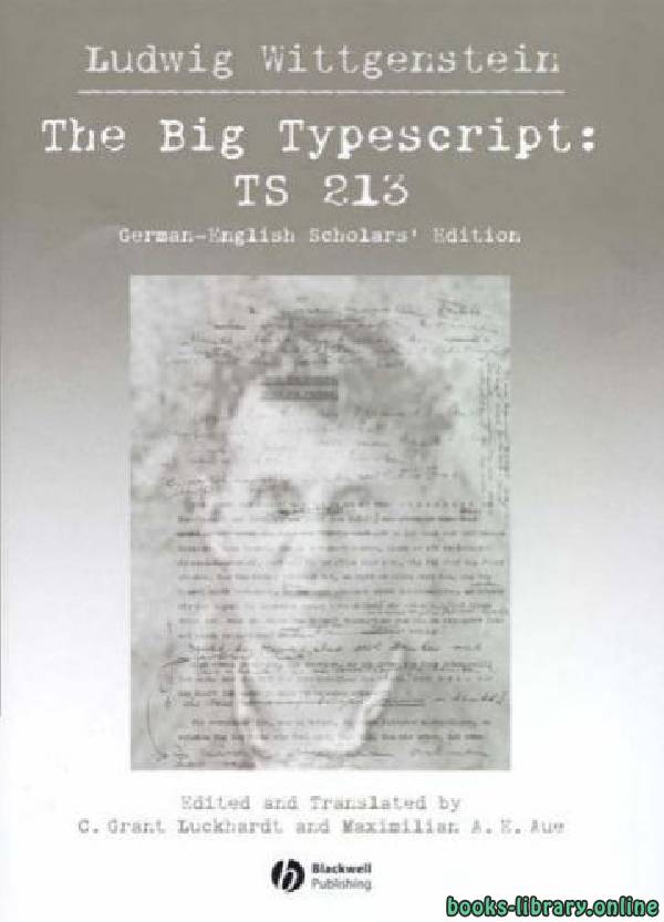 ❞ كتاب The Big Typescript TS 213 ❝  ⏤ لودفيغ فيتغنشتاين