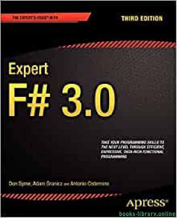 قراءة و تحميل كتاب Expert F# 3.0 PDF