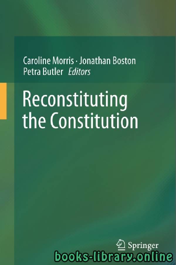 قراءة و تحميل كتابكتاب Reconstituting the Constitution part 1 text 11 PDF
