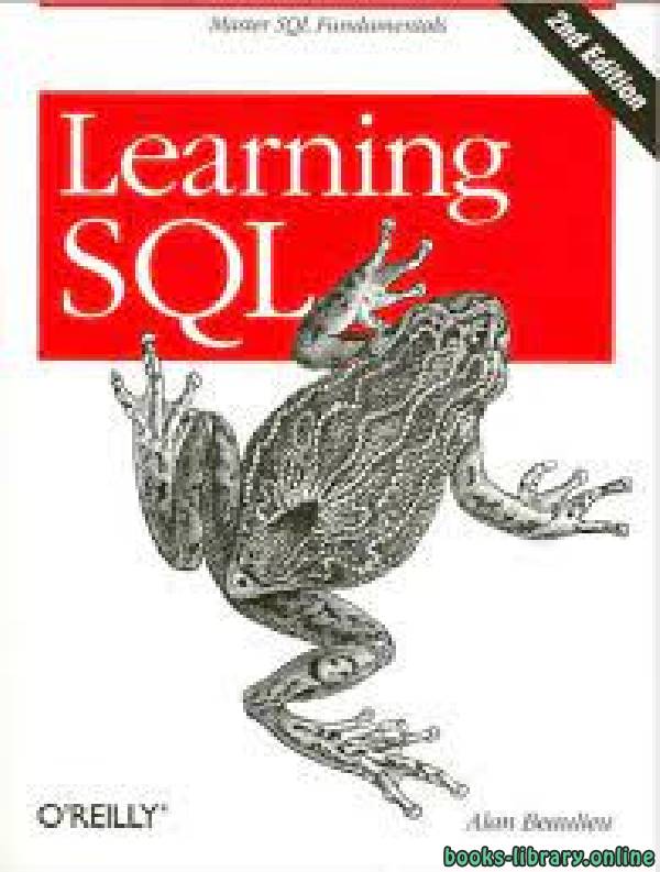قراءة و تحميل كتابكتاب Learning SQL: Master SQL Fundamentals 2nd Edition PDF
