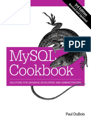 ❞ كتاب MySQL Cookbook, 3nd Edition ❝  ⏤ بول دوبويس