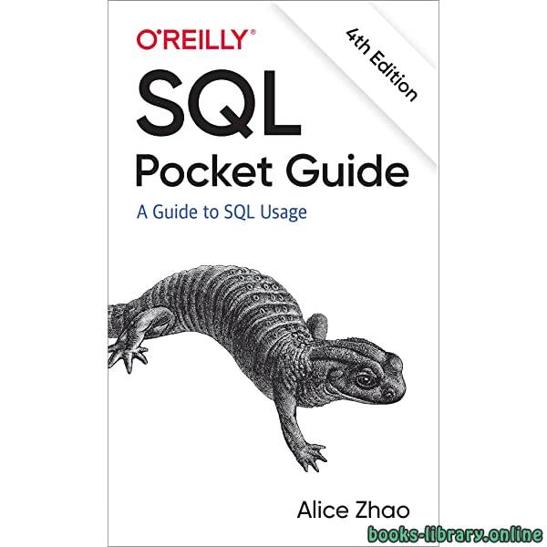 ❞ كتاب SQL Pocket Guide 4th Edition ❝  ⏤ أليس زاو
