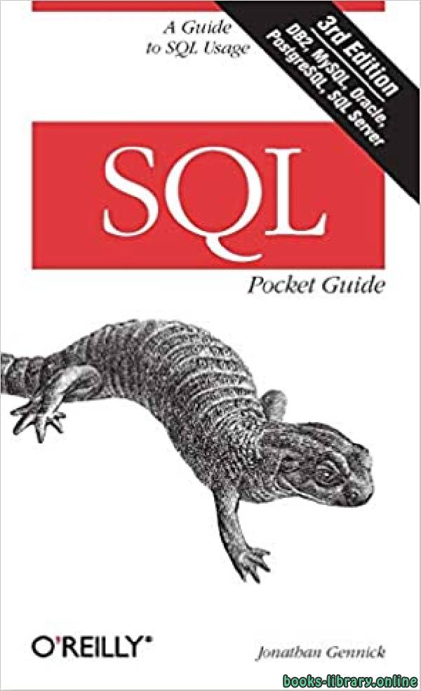 ❞ كتاب SQL Pocket Guide 3th Edition ❝  ⏤ أليس زاو