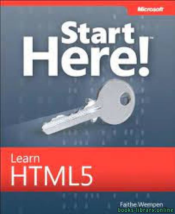 ❞ كتاب Learn HTML5  ❝  ⏤ Faithe Wempen