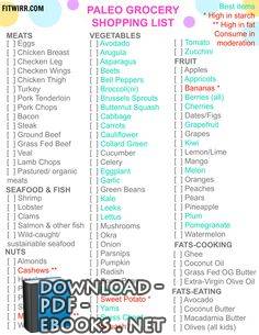 ❞ كتاب Paleo Diet Food List PDF ❝ 