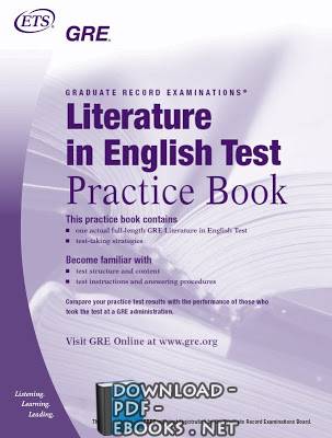قراءة و تحميل كتابكتاب GRE Literature in English Practice Book      الممارسة في اللغة الانجليزية PDF