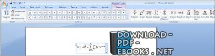 ❞ مذكّرة Creating Equations in  Microsoft ®  Word 2007 ❝ 