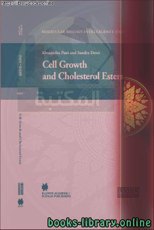 قراءة و تحميل كتابكتاب Molecular biology intelligence unit Sandra Dessi-Cell Growth and Cholesterol Esters PDF