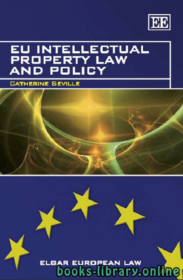 قراءة و تحميل كتاب EU Intellectual Property Law and Policy PDF