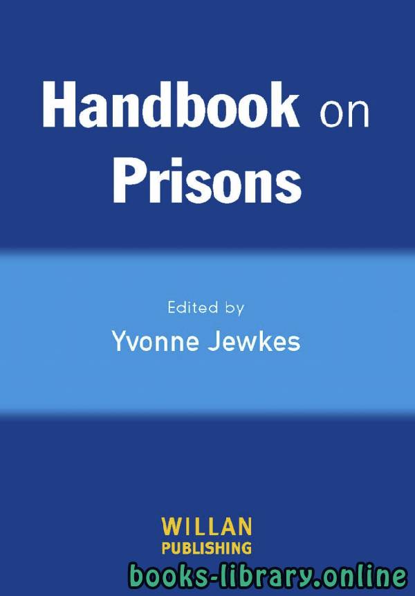 ❞ كتاب Handbook on Prisons ❝  ⏤ إيفون جويكس