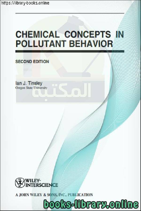 Chemical concepts in pollutant behavior 