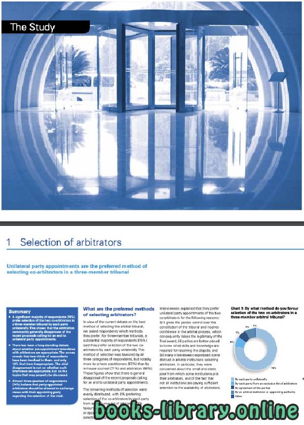 ❞ كتاب International Arbitration Survey: Current and Preferred Practices in the Arbitral Process ❝ 