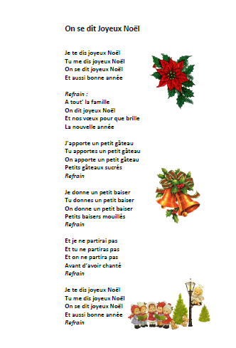 قراءة و تحميل كتابكتاب « On se dit Joyeux Noël », chanson inspirée de « We Wish You A Merry Christmas » PDF