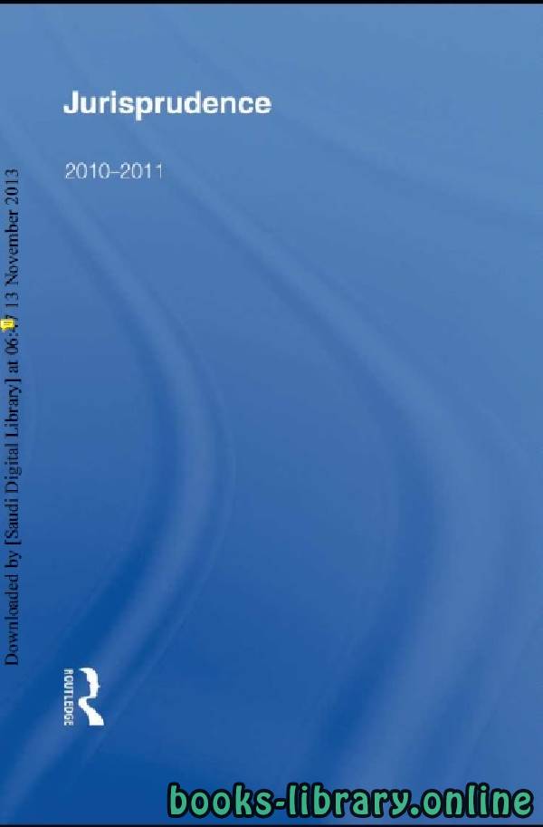 ❞ كتاب Jurisprudence Lawcards 2010-2011 Sixth edition part 2 ❝  ⏤ روتليدج