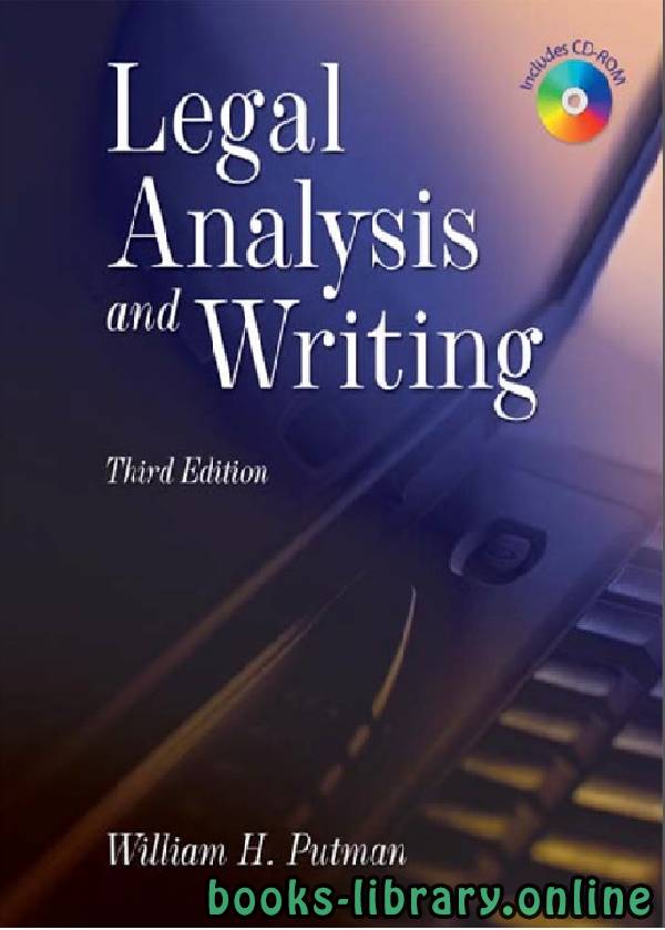 Legal Analysis and Writing Third Edition CHAPTER 15