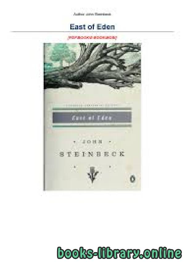 ❞ قصة East of Eden ❝  ⏤ East of EdenJohn Steinbeck