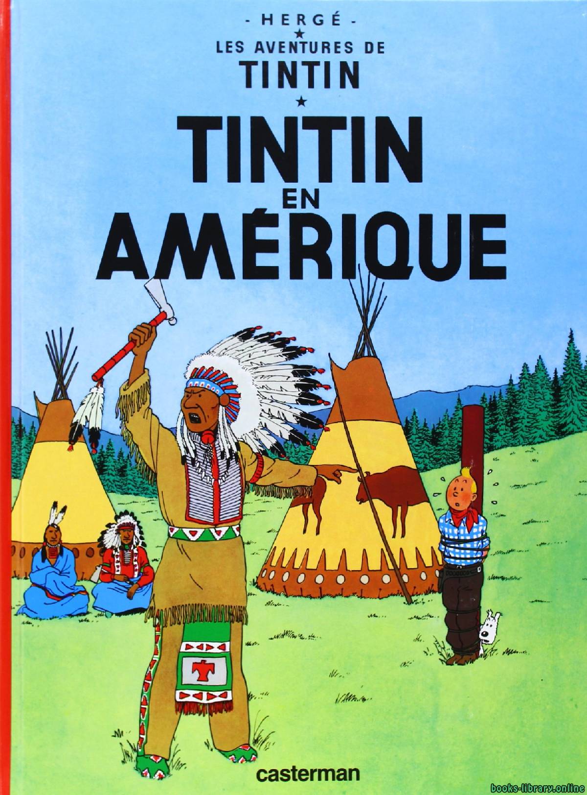❞ كتاب Tintin en Amérique ❝  ⏤ هيرجيه