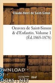 ❞ كتاب OEUVRES SAINT-SIMON D'ENFANtIN ❝  ⏤ هنري دو سان سيمون