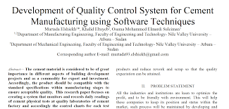 قراءة و تحميل كتابكتاب Development of Quality Control System for Cement Manufacturing using Software Techniques PDF