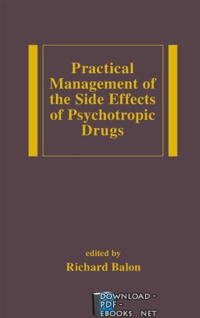 قراءة و تحميل كتابكتاب Practical Management of the Side Effects of Psychotropic Drugs PDF