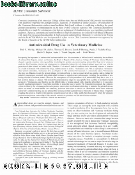 ❞ كتاب Antimicrobial Drug Use in Veterinary Medicine (p 617629) ❝  ⏤ كاتب غير معروف