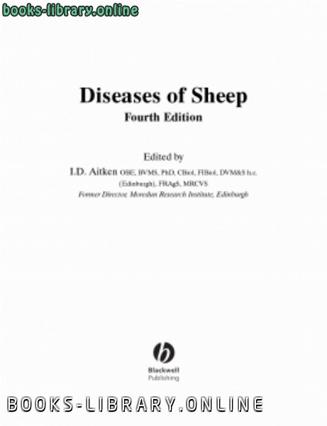 ❞ كتاب Diseases of Sheep 4th edition ❝  ⏤ كاتب غير معروف