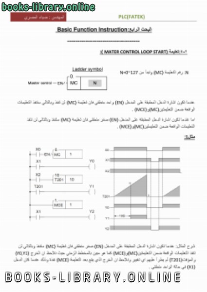 ❞ كتاب البحث الرابع(PLC FATEK) ❝  ⏤ المهندس : ضياء المصري