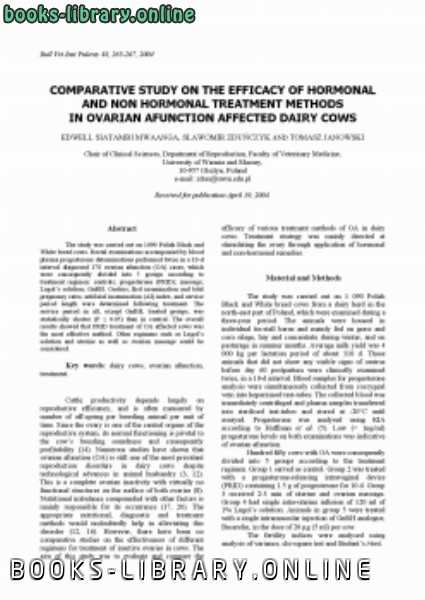 قراءة و تحميل كتابكتاب THE EFFICACY OF HORMONAL AND NON HORMONAL TREATMENT METHODS PDF