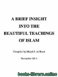 A BRIEF INSIGHT INTO THE BEAUTIFUL TEACHINGS OF ISLAM 