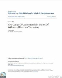 Viral Causes Of Gastroenteritis In The Era Of Widespread Rotavirus Vaccination