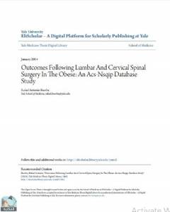Outcomes Following Lumbar And Cervical Spinal Surgery In The Obese: An Acs-Nsqip Database Study 