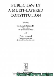 PUBLIC LAW IN A MULTI-LAYERED CONSTITUTION text 24 