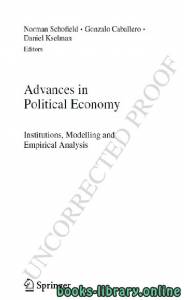 Advances in Political Economy Institutions, Modelling and Empirical Analysis part 2 text 14 