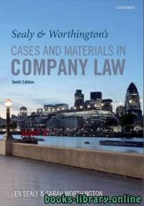 Sealy & Worthington's Cases and Materials in Company Law 10th part 3 text 19 